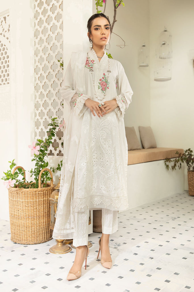 Maria b new arrivals white dress 2018