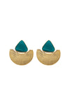 JER-036-Blue Tourmaline and Gold