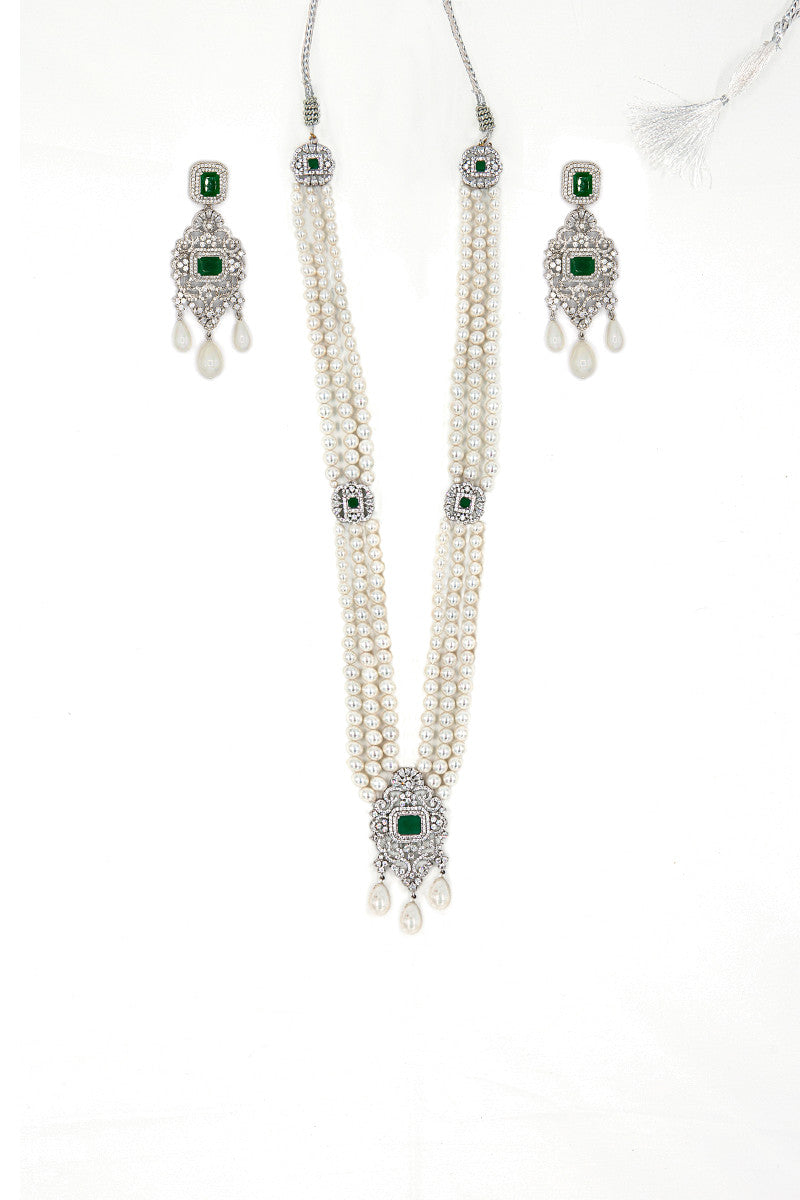 JST-005-Emerald Green And White