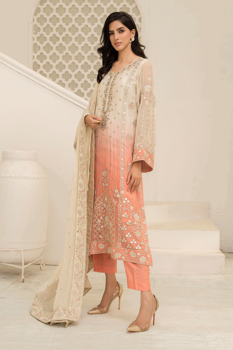 Suit Cream and Coral Pink MCS-22-208